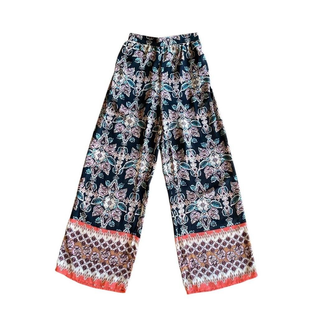 Mossimo Boho Festival Wide Leg High Rise Semi-Sheer Pants Women’s Size Medium